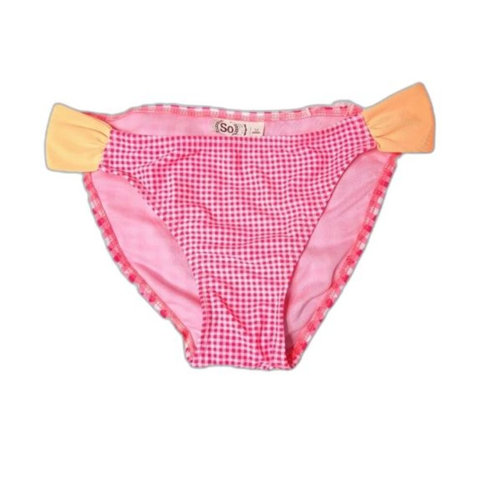 SO Clothing Y2K Pink White Gingham Bikini Bottoms Size Medium